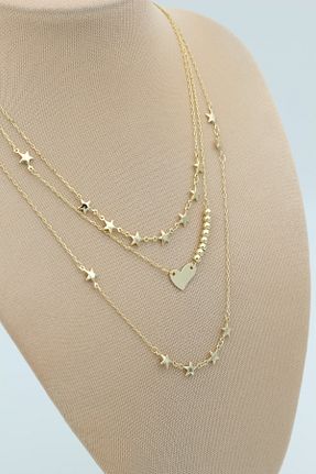 گردنبند استیل ( فولاد ) زرد زنانه استیل (فولاد) XUPING JEWELRY - کد 887078943