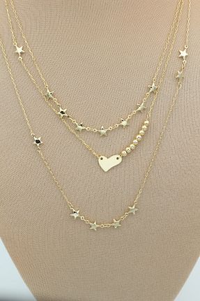 گردنبند استیل ( فولاد ) زرد زنانه استیل (فولاد) XUPING JEWELRY - کد 887078943