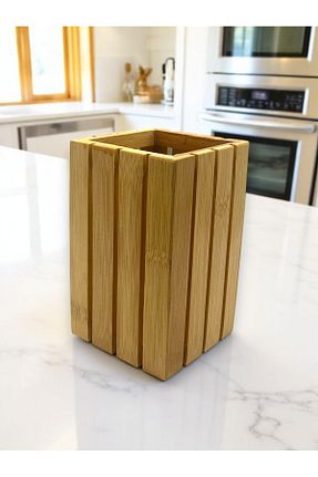 جای قاشق قهوه ای بامبو CİHO - کد 926805556