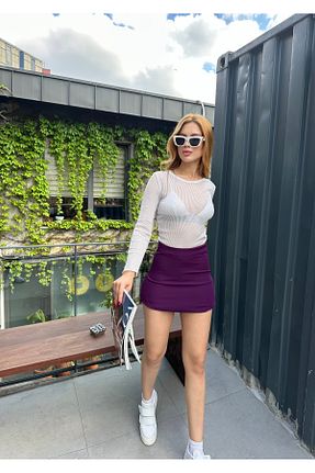 شلوارک و برمودا بنفش زنانه اسلیم NEW STATION - کد 926822878