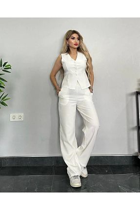 ست بالاتنه و پائین تنه سفید زنانه بافتنی Eser Wonders - کد 926825729