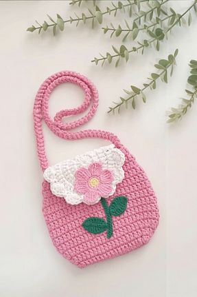 کیف دوشی صورتی بچه گانه پارچه ای AFRALYAHOME - کد 899071279