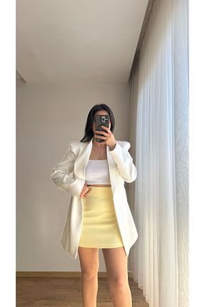 دامن زرد زنانه بافتنی BENDİSTAR BUTİK - کد 926849944