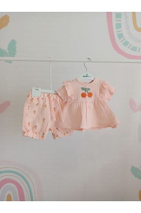 ست نوزادی نارنجی بچه گانه پنبه ای Nanon Baby - کد 926853674