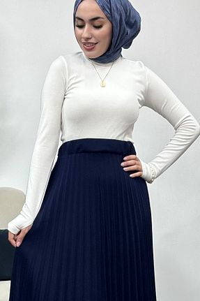 بلوز سفید زنانه ساده Tesettür Diyarı - کد 926863003