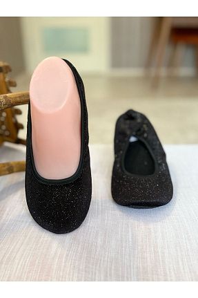 پاپوش مشکی زنانه پارچه ای Babet Merkezi - کد 925871128