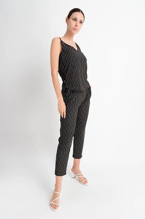 بلوز مشکی زنانه گلدار bacc - کد 926874003