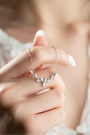 گردنبند نقره سفید زنانه 925 عیار ESSARE - کد 927782500