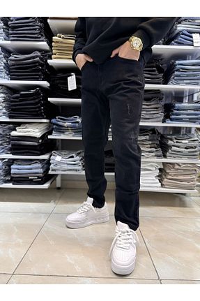 شلوار جین مشکی مردانه پاچه کوتاه Casualmen32 - کد 926898391