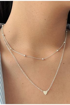 گردنبند جواهر سفید زنانه AAcc. - کد 353429153