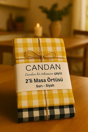 رومیزی مشکی Dertsiz CANDAN ÇEYİZ - کد 926756438