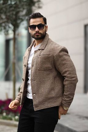 کاپشن بژ مردانه Relaxed KOCCI - کد 896346167