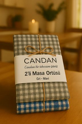 رومیزی طوسی Dertsiz CANDAN ÇEYİZ - کد 926756162