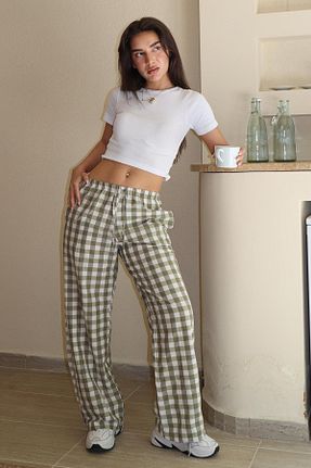 شلوار سبز زنانه بافتنی Madmext - کد 926912982