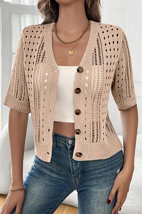 رویه بژ زنانه اکریلیک AQE FASHION - کد 926913072