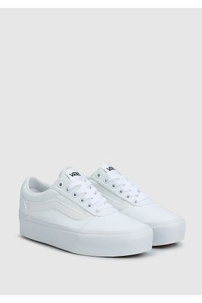 کفش اسنیکر سفید زنانه بند دار Vans - کد 37468214