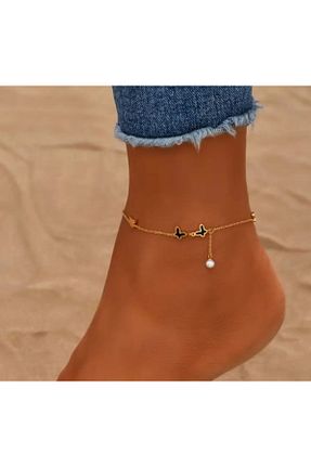 خلخال جواهر زرد زنانه Dgt Luxury - کد 926927156