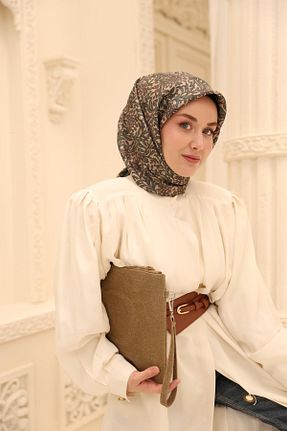 روسری قهوه ای İpek Tivil Silk Home - کد 926282716