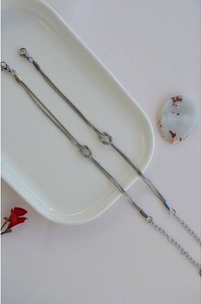 دستبند جواهر طوسی زنانه استیل (فولاد) Sacce Scarves&Accessories - کد 926929580