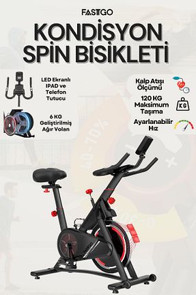  مشکی Spin Bike FASTGO - کد 882138677