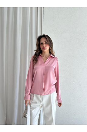پیراهن صورتی زنانه رگولار Mooi Butik - کد 926939847