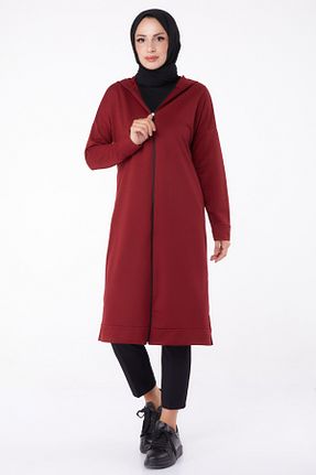 ترنچکت حجاب زرشکی زنانه پنبه ای TOFİSA - کد 926939725