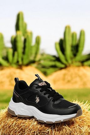 کفش اسنیکر مشکی زنانه بند دار U.S. Polo Assn. - کد 926944753