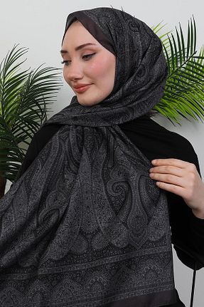 شال قهوه ای زنانه پلی استر Genel Markalar - کد 929654424
