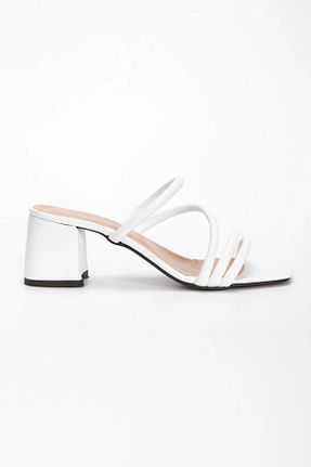 دمپائی سفید زنانه چرم مصنوعی SOFT FASHION - کد 926948809