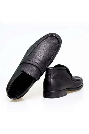 بوت / نیم بوت مشکی مردانه چرم خالص Butik - کد 926949530