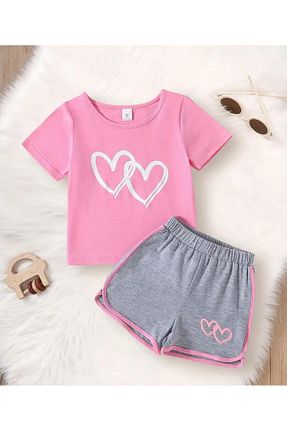 ست بالاتنه و پائین تنه طوسی بچه گانه بافت LOUİSA - کد 924323832