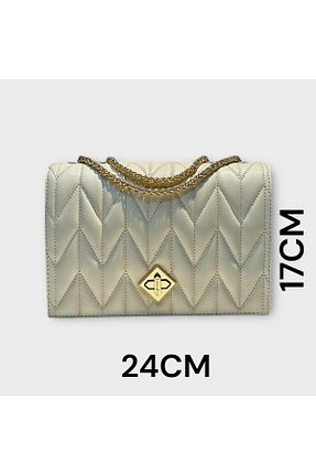 کیف دوشی بژ زنانه چرم مصنوعی Levidor - کد 831696353
