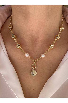 گردنبند استیل ( فولاد ) رنگی زنانه استیل ضد زنگ Esmeray Aksesuar - کد 926961269