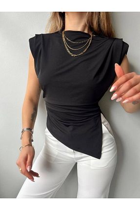 بلوز مشکی زنانه ساده Butik Beyza - کد 926962186