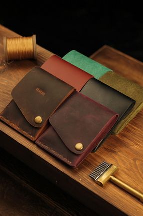 کیف پول رنگی زنانه سایز متوسط Atölye Çınar Leather Handmade - کد 926964013