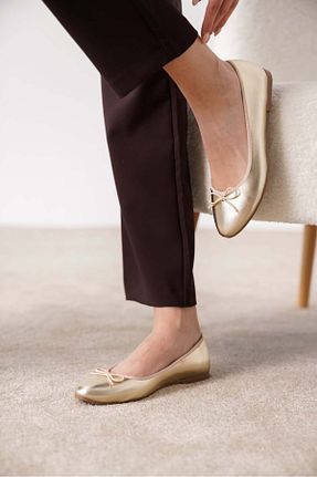 بابت طلائی زنانه چرم مصنوعی öz se shoes - کد 794794187