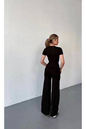 ست بالاتنه و پائین تنه مشکی زنانه اسلیم genelartp75 - کد 926973761