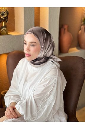 روسری خاکی İpek Tivil Modakaşmir - کد 926998305