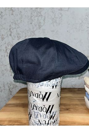 کلاه سرمه ای زنانه مخلوط کتان Butik - کد 926995157