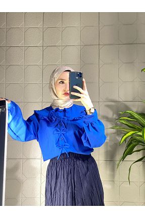 پیراهن حجاب سرمه ای زنانه رگولار MISRA GİYİM AYSEL ATEŞ - کد 926997219