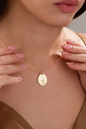 گردنبند نقره زرد زنانه 925 عیار bs begisilver - کد 926979969