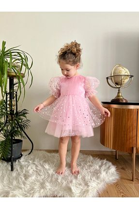لباس صورتی بچه گانه بافتنی penu baby kids - کد 927089484