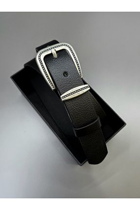 کمربند مشکی زنانه چرم خالص Kemerix - کد 927037739