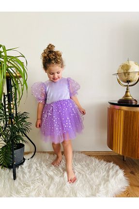 لباس بنفش بچه گانه بافتنی penu baby kids - کد 926962253