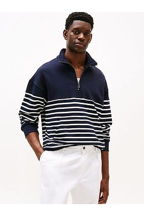 سوئیشرت سرمه ای مردانه Relaxed Tommy Hilfiger - کد 927042203