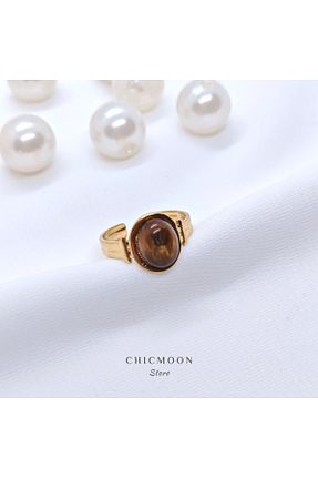 انگشتر استیل (فولاد) طلائی استیل (فولاد) CHICMOON STORE - کد 927056299