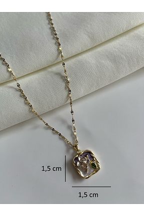 گردنبند استیل ( فولاد ) زرد زنانه استیل (فولاد) Nilsu Jewellery Accessory - کد 927071635