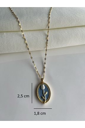 گردنبند استیل ( فولاد ) زرد زنانه استیل (فولاد) Nilsu Jewellery Accessory - کد 927072047