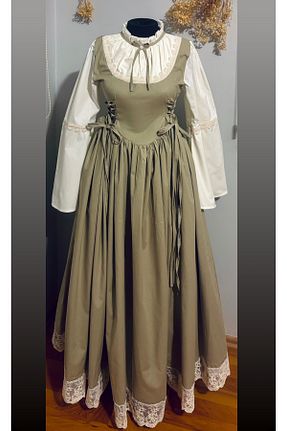 لباس حجاب خاکی اسلیم Asushvintage - کد 927084076