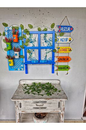 محصول دکوراسیون دیوار آبی چوب Home - کد 927123875